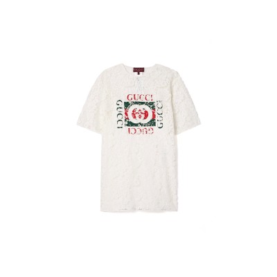 GUCCI PRINTED CORDED LACE T-SHIRT 788990